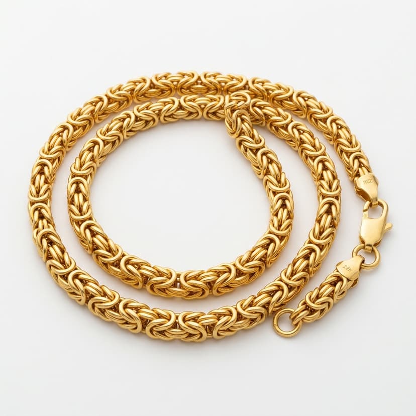 Byzantinische Goldkette 22K